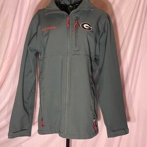 Columbia Charcoal Jacket with Crimson Details